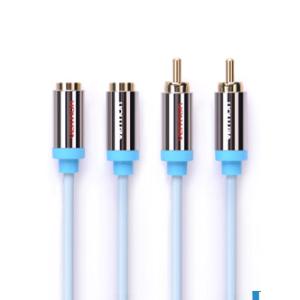 Professional Male To Female 2 RCA Audio Cable , Cellphone / DVD Player Cable