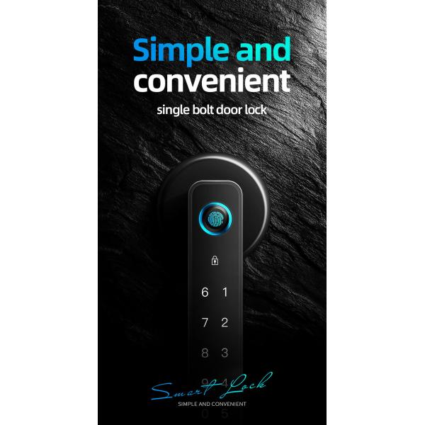 Emergency Power Smart Digital Lock Fingerprint Code Wifi Smart Lock