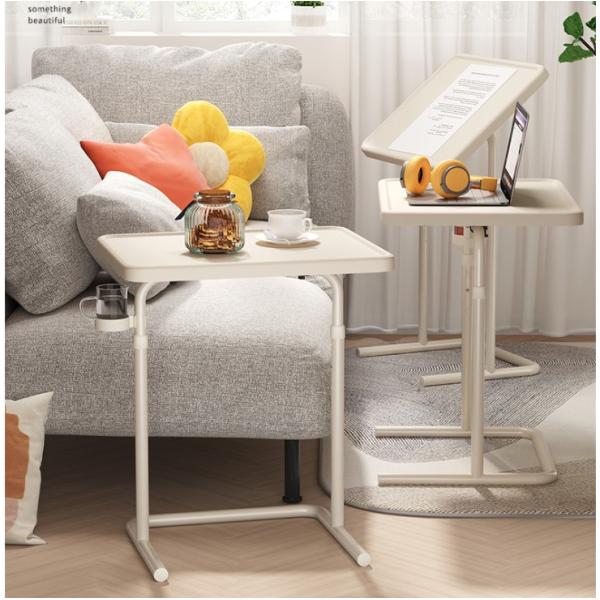 Customized White Metal Desk Manual Adjustable Revolving Waterproof Desktop for Study