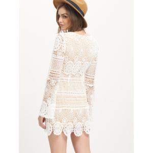 Bohemian White Dress Sexy Beach Tunic Women Casual