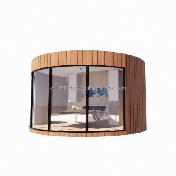 Modern European Union Prefabricated Wooden Houses with Galvanized Steel Square