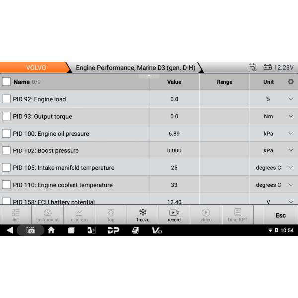 OBDSTAR ISCAN PRO SERIES for VOLVO Marine Diagnostic Scanner