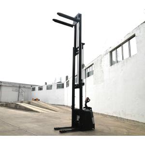 Stand On Electric Stacker Forklift 1 Ton Capacity Regenerative Braking