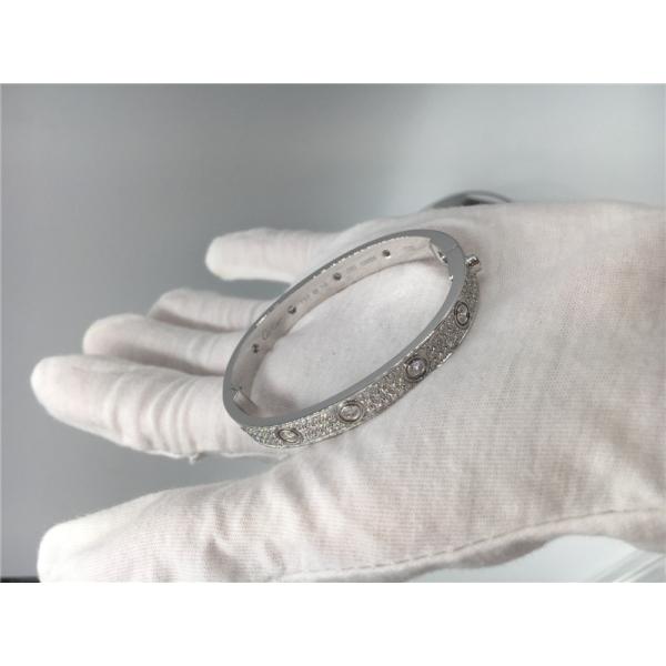 Buy Simple Diamond Bangle Bracelet , 18k White Gold  Love  Bracelet at wholesale prices
