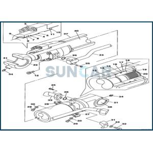 Quality LZ008160 Bucket Cylinder Service Kit fits CNH CX240B CX250C CX250DLC for sale