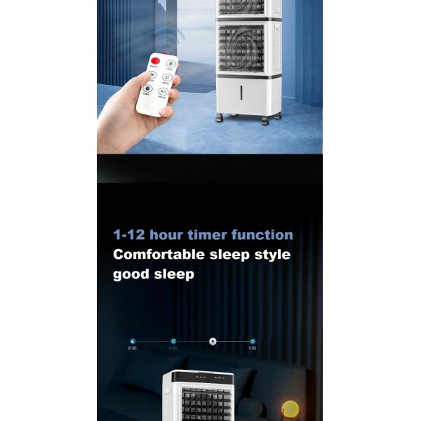 14L Double Layer Evaporative Mobile Mechanical Floor Water Air Cooling Fan Air Cooler