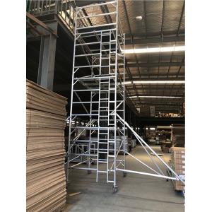 Construction Folding Aluminium Scaffold Tower Complied With EN 1004 Standards