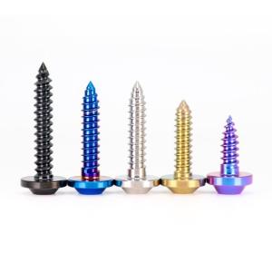 TC4 Titanium Screws Self Tapping Flying Saucer Head Screw For Motorcycle