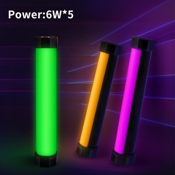 Pocket Carry 6w Color Changing Led Tube Light 2700k 7500k Full Color Rgb Outdoor Video Lighting Kit