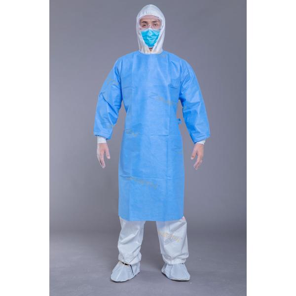 Buy EO Sterilized SMMS Fabric Surgical Disposable Gowns With Knitted Cuff at wholesale prices