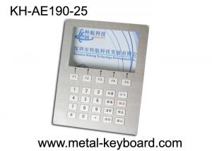 China Custom Layout Stainless Steel Keyboard  ,  Digital Kiosk Keypad with 25 Keys on sale