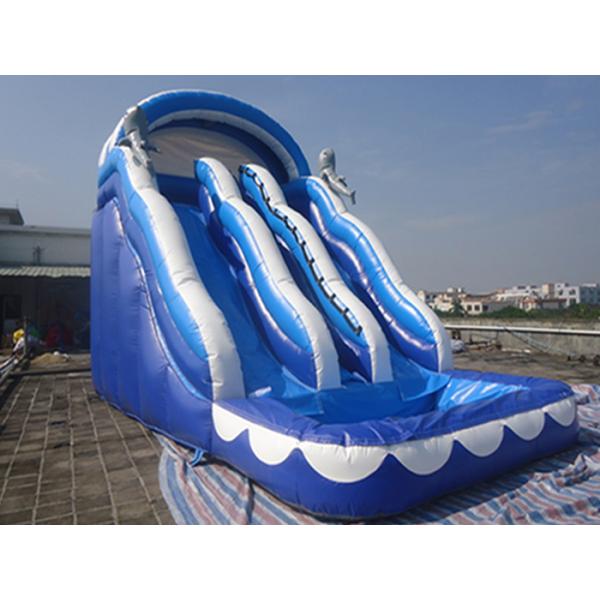 Amusement Outdoor Inflatable Water Slide With Pool For Kids Water Park Games
