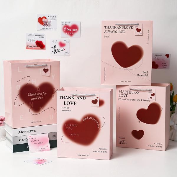 Valentine'S Day Thickened Gift Bag Exquisite Gift Custom Packaging Printing Paper Bag Handbag