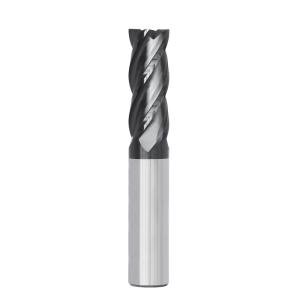 Quality 1/2&quot; 1/4 Inch 4 Flute Solid Carbide End Mill Cutter Square End Mill Bits AlTiN Coating for sale
