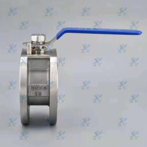 Italian style thin wafer ball valve
