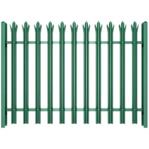 Hot Dipped Galvanized Europea Metal Palisade Fencing 1.0m Height
