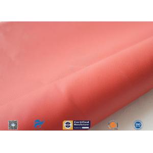 Red 0.45mm 580g Silicone Coated Fiberglass Fabric For Thermal Insulation Jacket