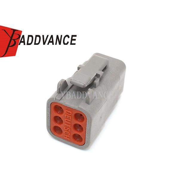 DTM06-6S ATM06-6S Deutsch Automotive Connectors 6 Way Female With Wedgelock / Terminals