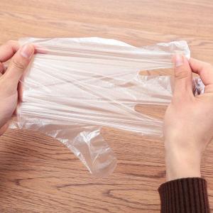 Clear Disposable Plastic Gloves Garden Restaurant Home Food Baking Tool