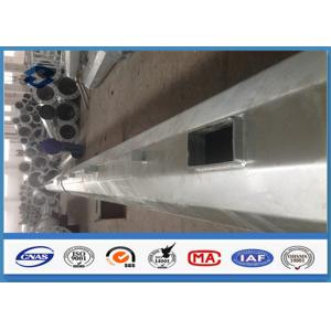 Microwave Telecommunication electric service pole , Hot Roll Steel Q420 wireless