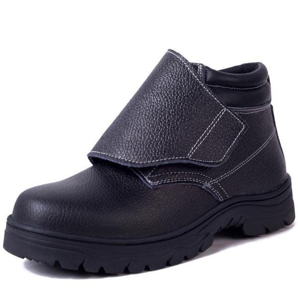 Cowhide Welding Shoes With Fireproof Flower Large Cover Welding Shoes