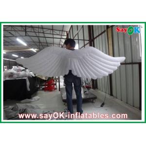 White Inflatable Wing With Led Lighting 1m / 1.5m Customized
