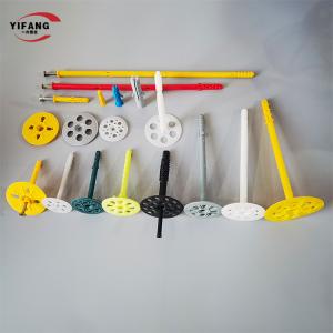 1.3mm 120mm Plastic Insulation Anchors With Metal Nail