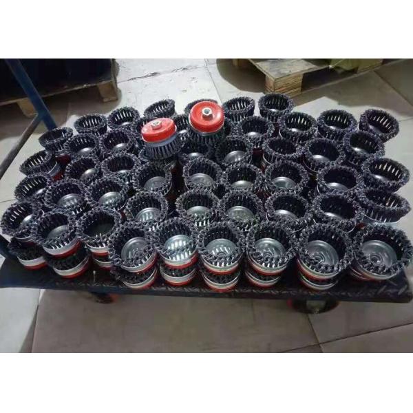 Heavy Duty 4 Inch Wire Cup Brush Twisted with Metal Ring for Surface Cleaning