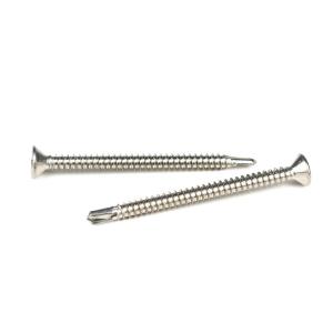 Flat Head Phillips 50mm Self Drilling Screws Tek Lag Bolts Stainless Steel