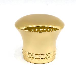 Metal Classic Gold mirror face Finished Zamac Perfume Bottle Caps