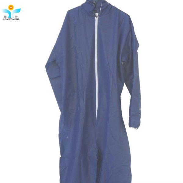 Medium Thickness Disposable Protective Coverall With Elastic Ankle For Medical