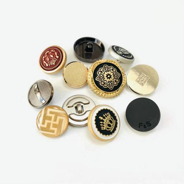 Wholesale Custom Brand Metal Garment button Custom Made Metal Buttons for Lady Coat