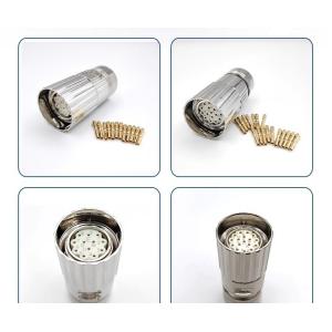 Silver Color Contact Plating Servo Motor Connectors M23 M40