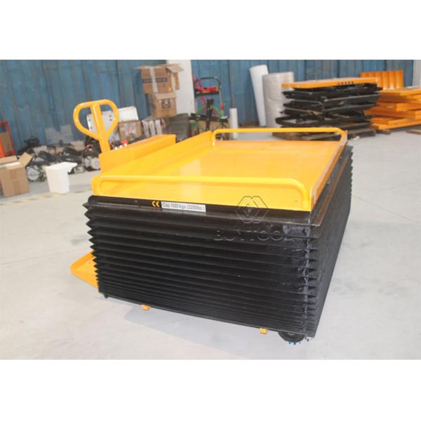 2000lbs 1 Ton Battery Powered Mobile Lift Tables Cart Hydraulic 1400x1000mm