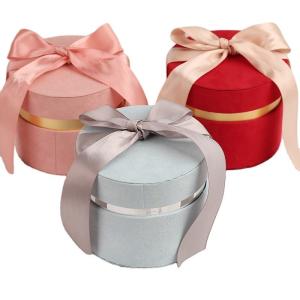 Custom Logo Printing Wedding Candy Box for Kid Round Sweet Baby Gift Wrapping