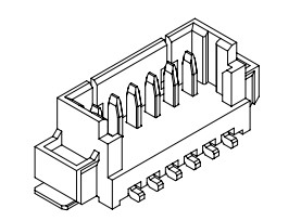 1.25 Mm Pitch Connector Wtb Connector 2P To 16P Verticle SMT PCB Wafer