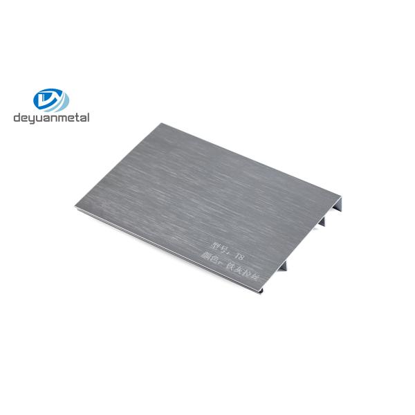 Black Anodised Aluminium Skirting T6 Temper Water Resistant For Kitchen Cabinet