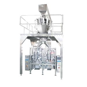 Plastic Bag Granule Packing Machine , PLC Control Auto Weighing Packing Machine