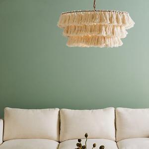 Modern boho chandelier designer decorative Cotton tassel art chandelier(WH-MI