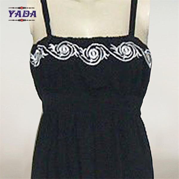 Women black batwing sleeve embroidery elegant dress ladies executive dresses sexy for women