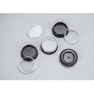 3g Empty Plastic Cosmetic Jar With Black Lids Tiny Makeup