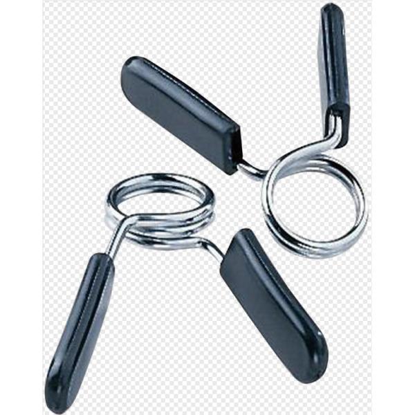 Buy Aluminum Sliver Weight Lifting Bars Nickel Plated Spring Collar Clips at wholesale prices
