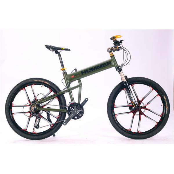 High grade OEM customized logo Shimano M610 aluminium alloy folding mountain bike with dual suspension