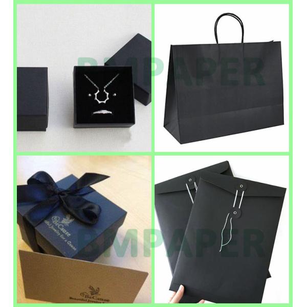 150gsm 200gsm Black Kraft Paper Board For Gift Packing 70 x 100cm Good Stiffness