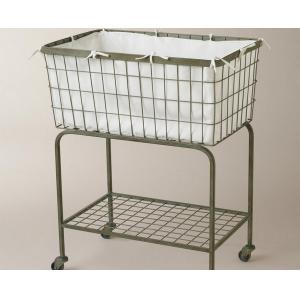 2 Tier Heavy Gauge Iron Wire Laundry Basket House Hold Organizer 810x400x730 mm