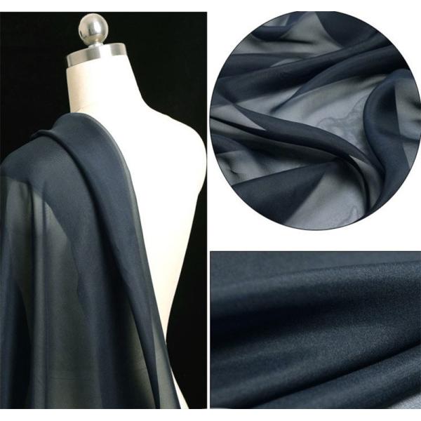 Lightweight 23.6gsm Plain Mulberry Pure Silk Organza Fabric Gauze Argentina 114cm