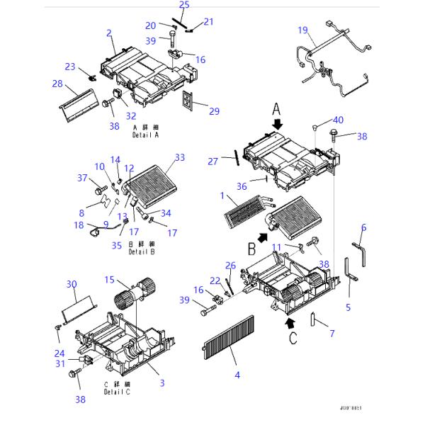 AN51515-A0600 AN51515A0600 Expansion Valve KOMATSU Grader Spare Parts For GD555-5