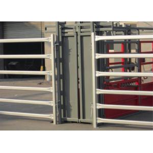 Oval Pipe Antirust Painted Cattle Yard Panels , Durable Portable Sheep Yard