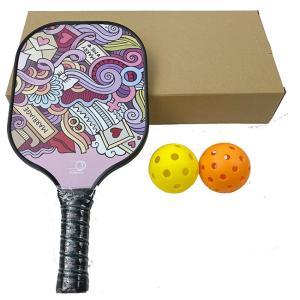 3k Carbon Pickleball Racquet Logo Design UV Custom Pickleball Paddle