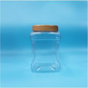 China Clear Screw Lid Grip PET Jars For Dried Red Bayberry Nuts Cookies Candy Food Grade on sale